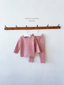 DAJOA KIDS MINI DOTS RIB  HOMEWEAR SET* Preorder