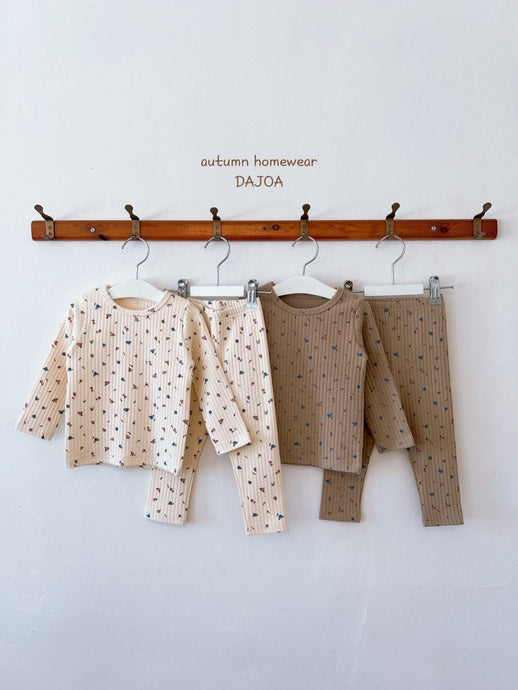 DAJOA KIDS MIXED RIBS HOMEWEAR SET* Preorder