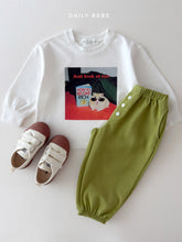 Load image into Gallery viewer, DAILYBEBE KIDS BUTTON JOGGER PANTS**PREORDER