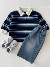 Load image into Gallery viewer, DAILYBEBE KIDS CHESTNUT COLLAR T SHIRT **PREORDER