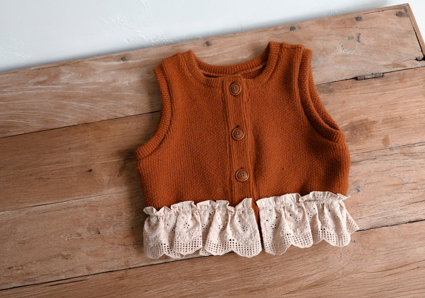 FLO KIDS ALLAN KNIT VEST**PREORDER