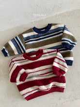 Load image into Gallery viewer, LALA KIDS STRIPE SWEAT SHIRT* Preorder