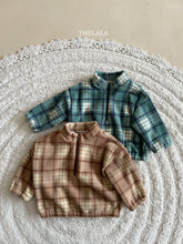 Load image into Gallery viewer, LALA KIDS CHECK FLEECE OVERALL* PREORDER