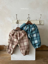 Load image into Gallery viewer, LALA KIDS CHECK FLEECE PANTS* PREORDER