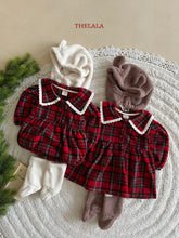 Load image into Gallery viewer, LALA BABY XMAS RED CHECK BODYSUIT**PREORDER