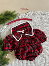Load image into Gallery viewer, LALA BABY XMAS RED CHECK BODYSUIT**PREORDER