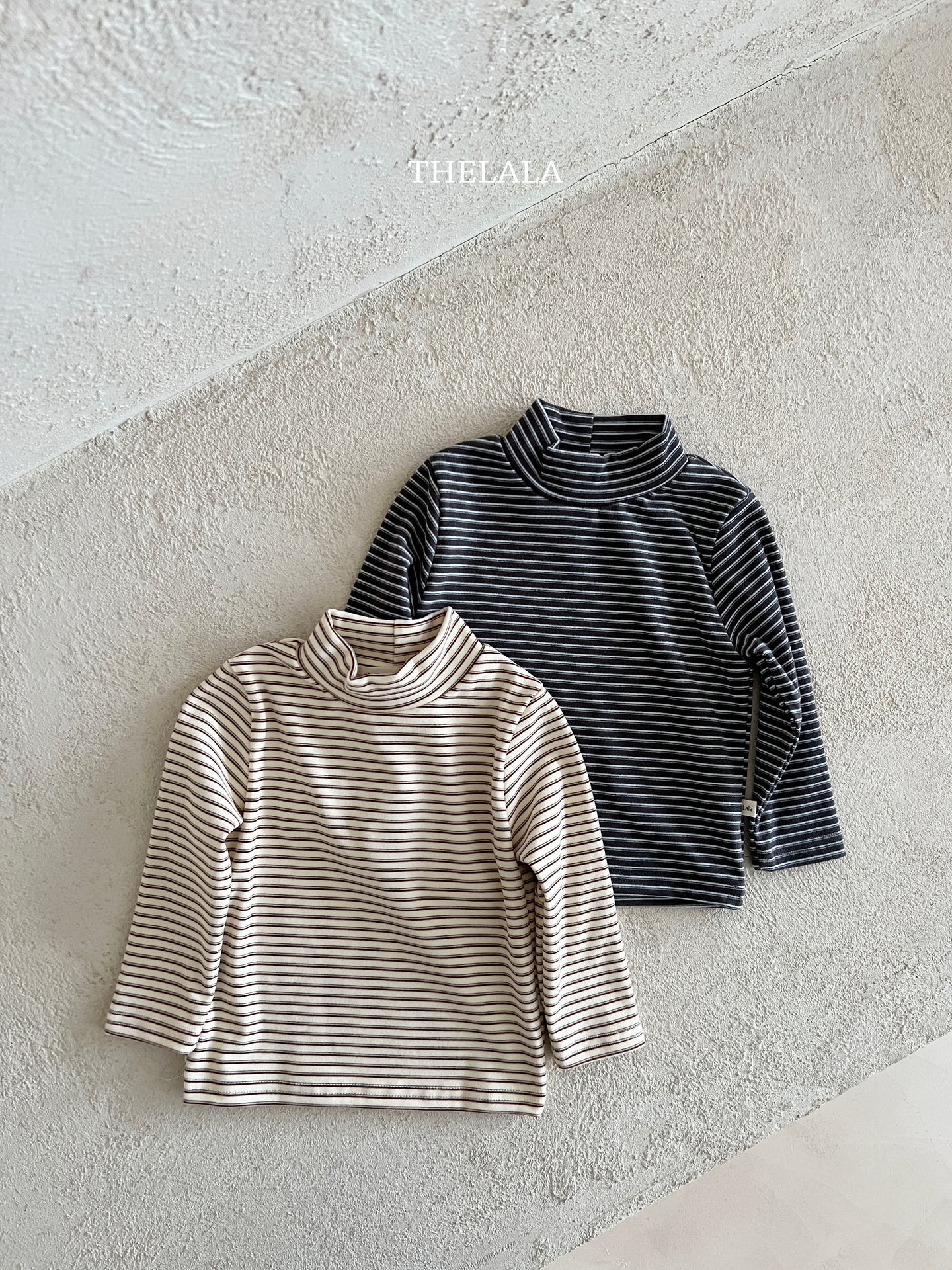 LALA KIDS CASUAL STRIPE INNER SHIRT* PREORDER