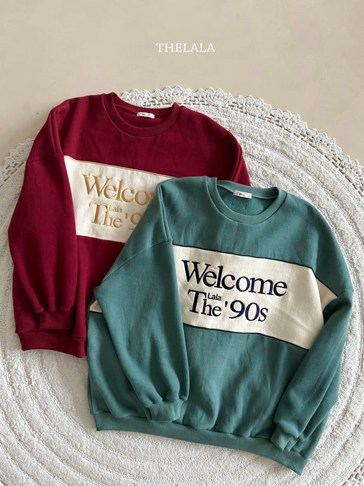 LALA MOM WELCOME 90'S SWEATER* Preorder