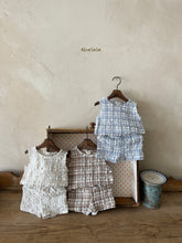 Load image into Gallery viewer, LALA KIDS Check Summer top and bottom set* Preorder