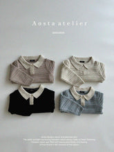 Load image into Gallery viewer, AOSTA KIDS Knit Collar Tee *Preorder