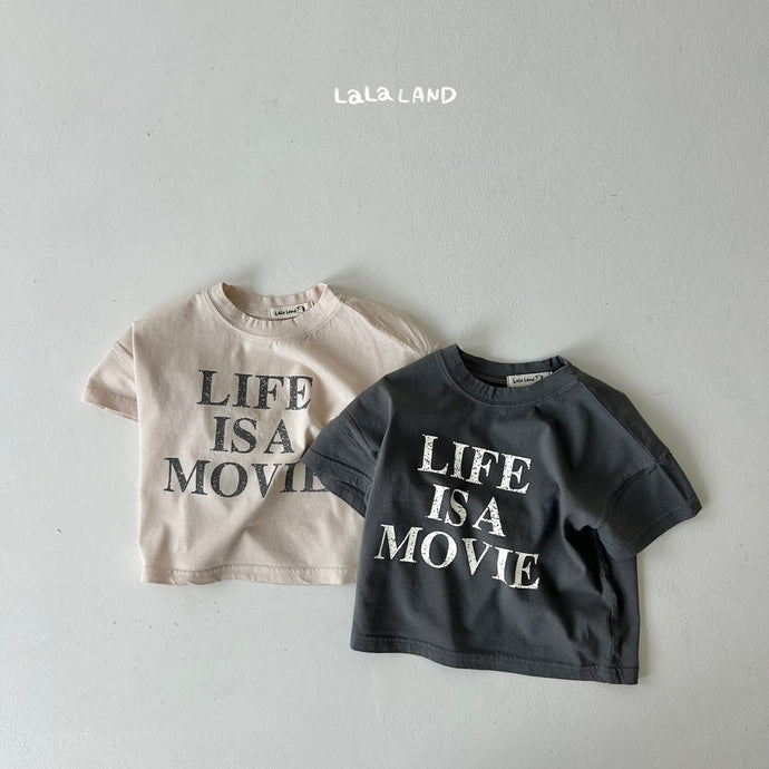 LALALAND KIDS LIFE IS A MOVIE TEE*Preorder