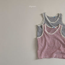 Load image into Gallery viewer, DIGREEN KIDS STRIPE SLEEVELESS TEE**PREORDER