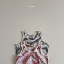 Load image into Gallery viewer, DIGREEN KIDS STRIPE SLEEVELESS TEE**PREORDER