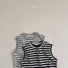 Load image into Gallery viewer, DIGREEN KIDS STRIPE SLEEVELESS SHIRT**PREORDER