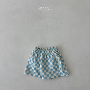 LALALAND KIDS BIG CHECK SHORTS*Preorder