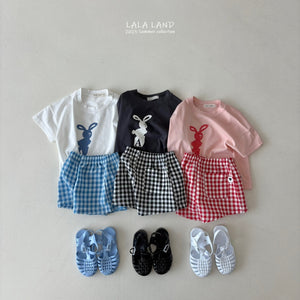 LALALAND KIDS CHECK SHORTS *Preorder