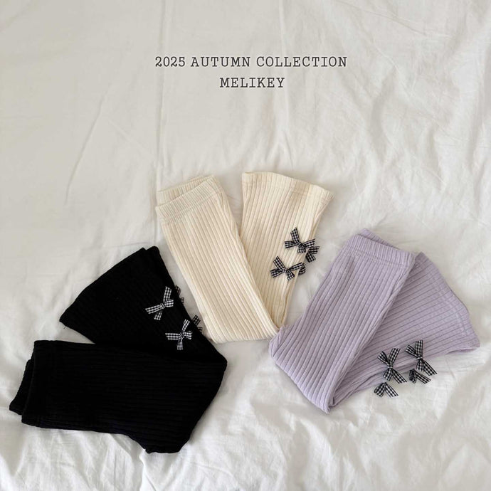 MEL KIDS FALL POPO RIBBON BOOTCUT PANTS**PREORDER
