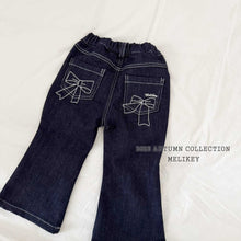 Load image into Gallery viewer, MEL KIDS FALL POLY RIBBON BOOTCUT PANTS**PREORDER