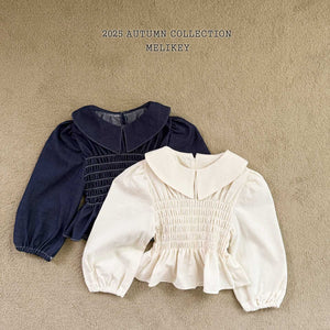 MEL KIDS FALL SMOCKED COLLAR BLOUSE**PREORDER