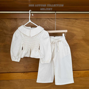 MEL KIDS FALL SMOCKED COLLAR BLOUSE**PREORDER