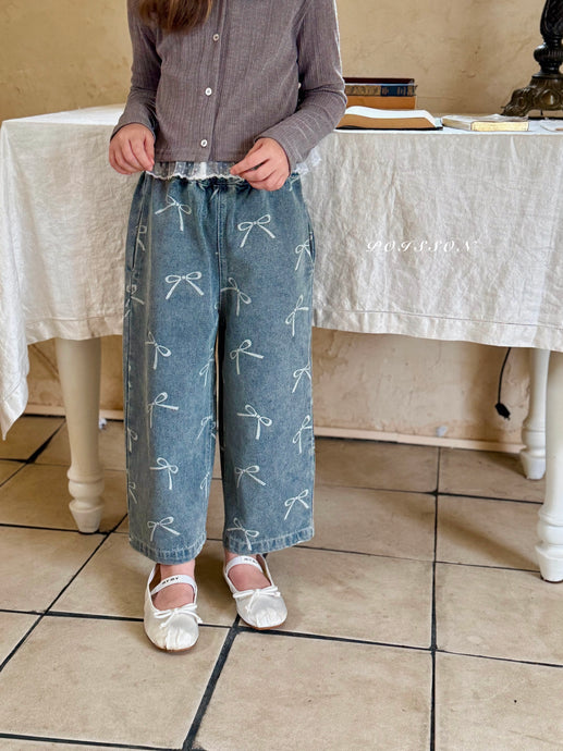 POISSON KIDS BOW JEANS**PREORDER