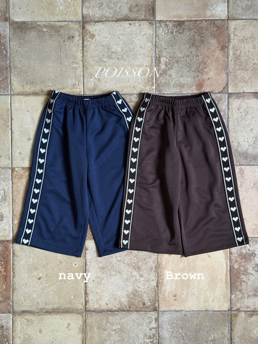 POISSON KIDS HEART TRIM PANTS**PREORDER