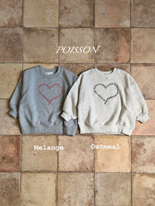 POISSON KIDS HEART SWEAT**PREORDER