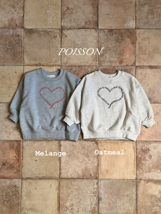 POISSON KIDS HEART SWEAT**PREORDER