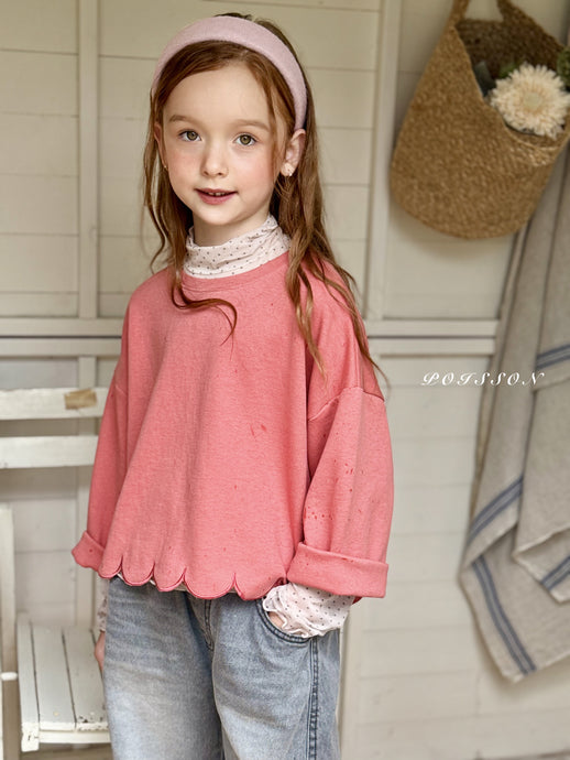 POISSON KIDS SCALLOP TEE SHIRT **PREORDER
