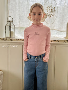 POISSON KIDS THIN LAYER TURTLE NECK TOP**PREORDER