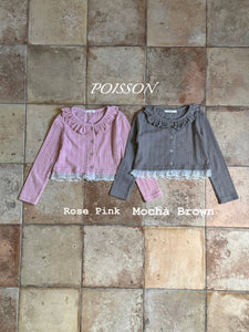 POISSON KIDS LACE CARDIGAN**PREORDER