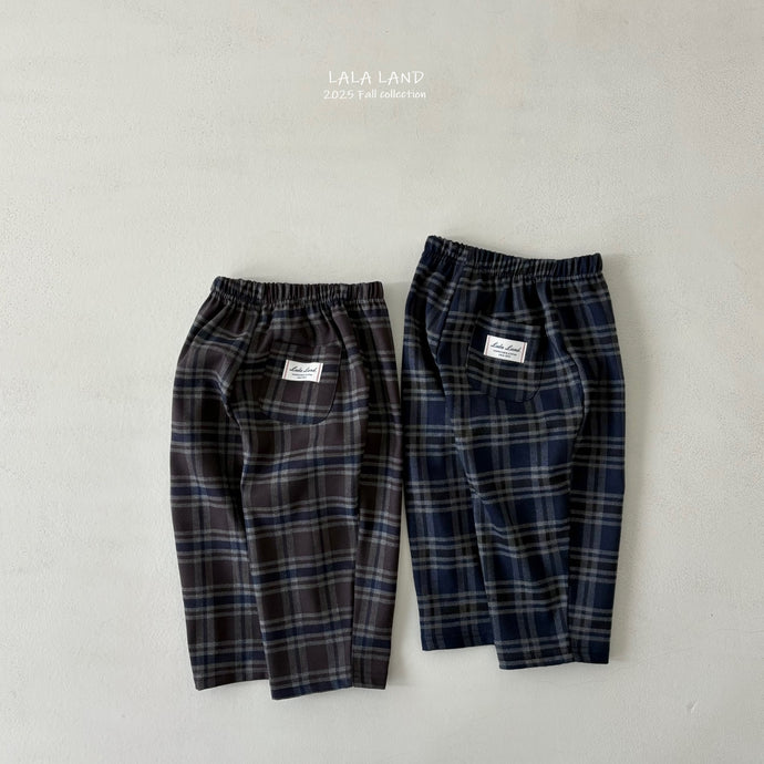 LALALAND KIDS CHECKERED PANTS *Preorder