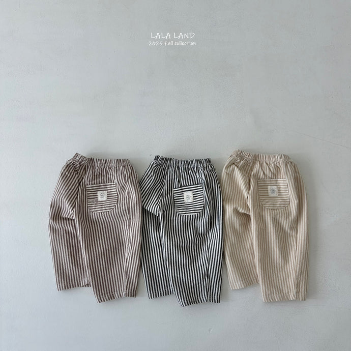 LALALAND KIDS THIN STRIPE PANTS *Preorder
