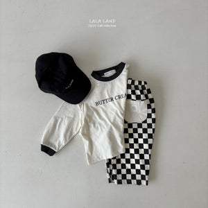 LALALAND KIDS CHECKED PANTS*Preorder