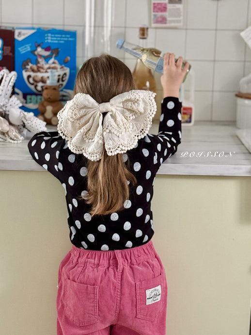POISSON KIDS BIG LACE BOW**PREORDER