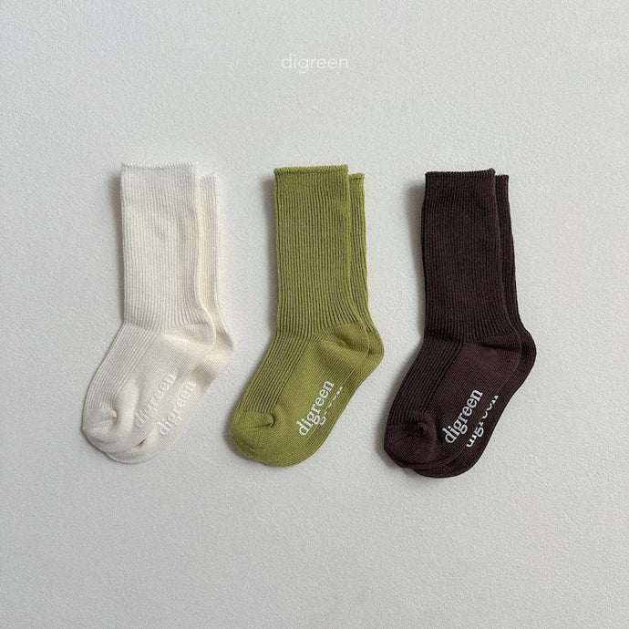 DIGREEN KIDS OLIVE SOCK SET*PREORDER