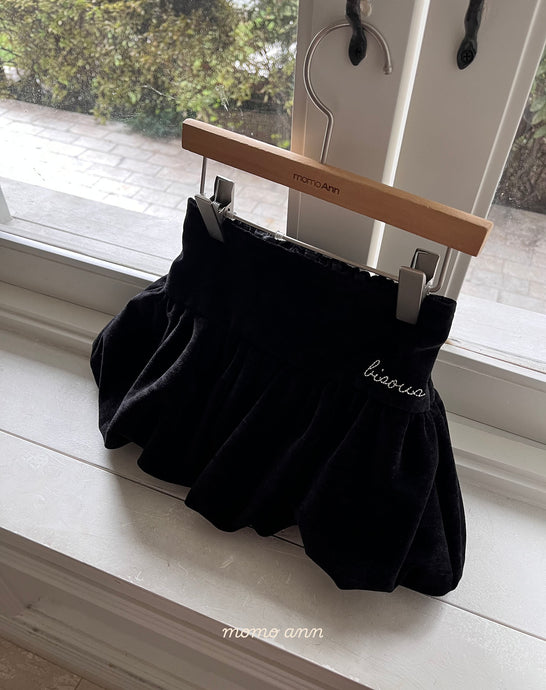MOMOANN KIDS BLACK MINI SKIRT*PREORDER