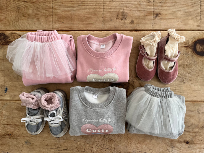 MOMOANN KIDS CUTIE SWEAT TOP AND PANTS *PREORDER