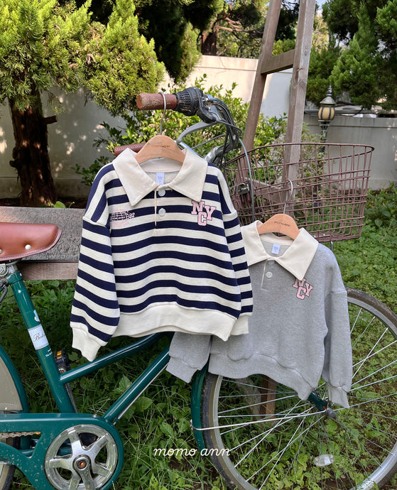MOMOANN KIDS NYC COLLAR SWEAT *PREORDER