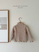 Load image into Gallery viewer, MEL KIDS RIBBED TURTLE NECK TEE**PREORDER