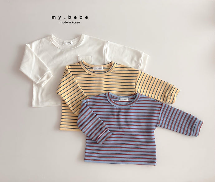 MYBEBE KIDS STRIPE TEE SHIRT* Preorder