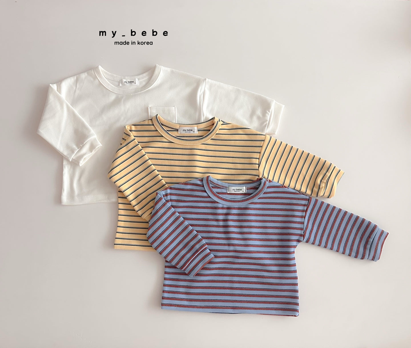 MYBEBE KIDS STRIPE TEE SHIRT* Preorder