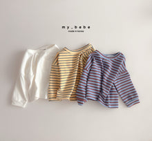 Load image into Gallery viewer, MYBEBE KIDS STRIPE TEE SHIRT* Preorder