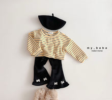 Load image into Gallery viewer, MYBEBE KIDS STRIPE TEE SHIRT* Preorder