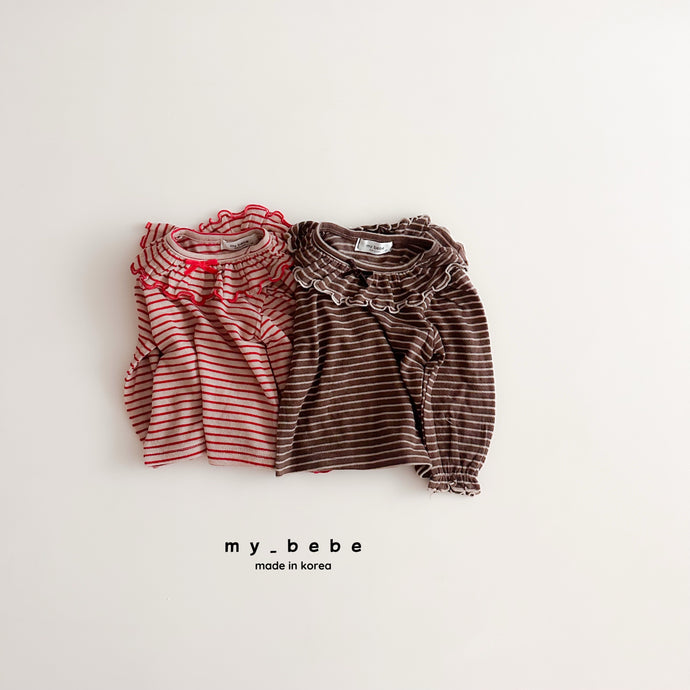 MYBEBE KIDS BIG COLLAR TEE SHIRT* Preorder