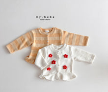 Load image into Gallery viewer, MYBEBE KIDS FRILL CARDIGAN* Preorder