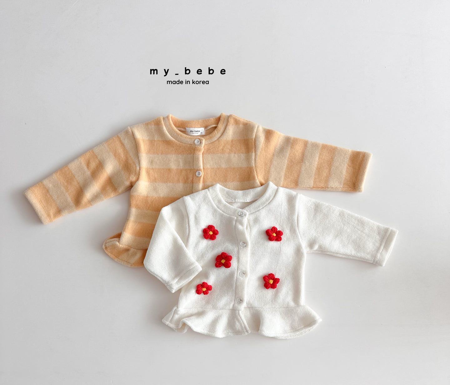 MYBEBE KIDS FRILL CARDIGAN* Preorder