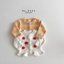 Load image into Gallery viewer, MYBEBE KIDS FRILL CARDIGAN* Preorder
