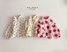 Load image into Gallery viewer, MYBEBE KIDS FLEECE FLORAL ZIP UP* Preorder
