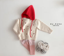 Load image into Gallery viewer, MYBEBE KIDS KNIT HEART SWEATER* Preorder
